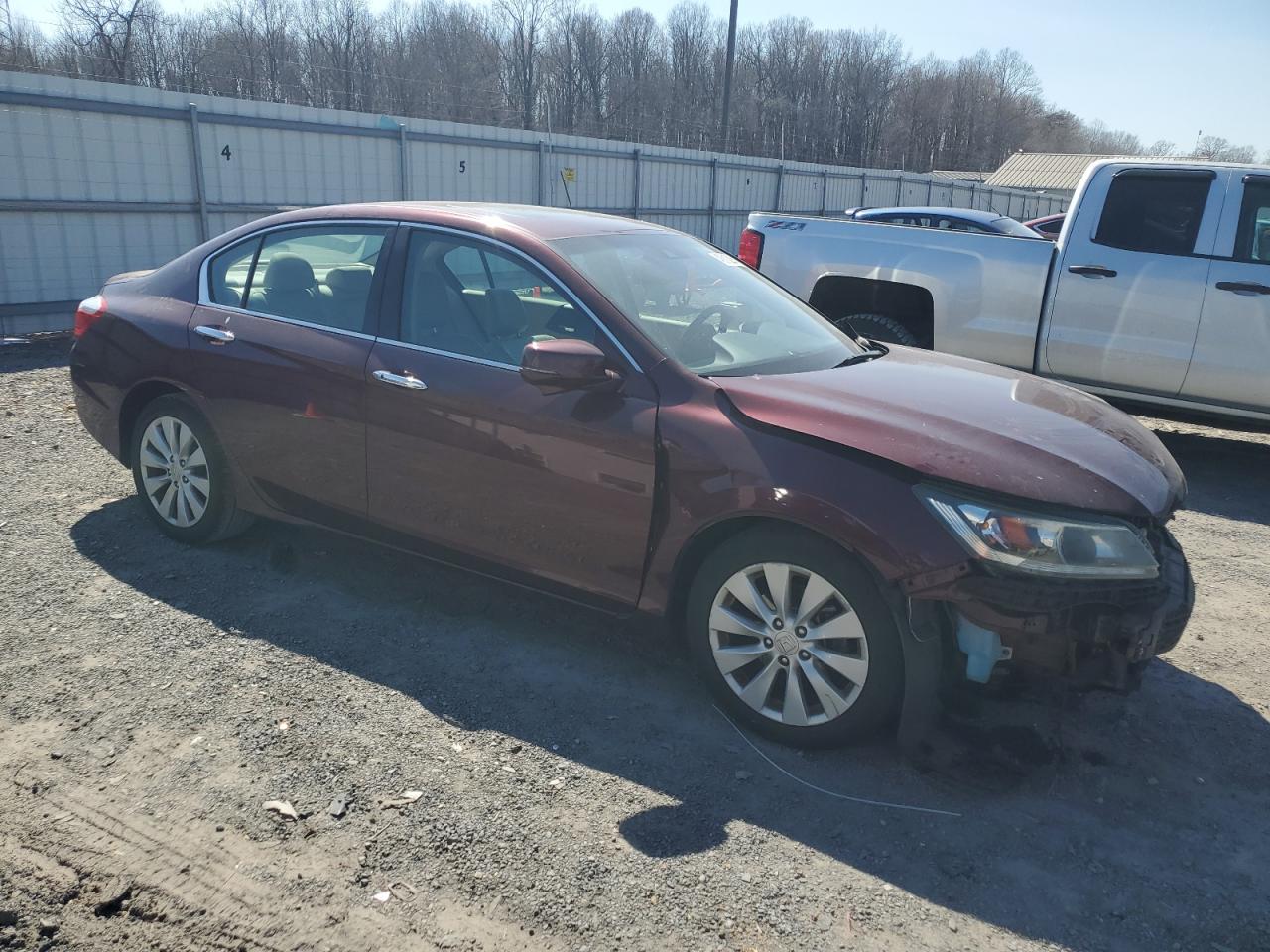 2015 Honda Accord VIN 1HGCR3F8XFA013103 Copart auction photo, front end / mechanical damage thumbnail 4