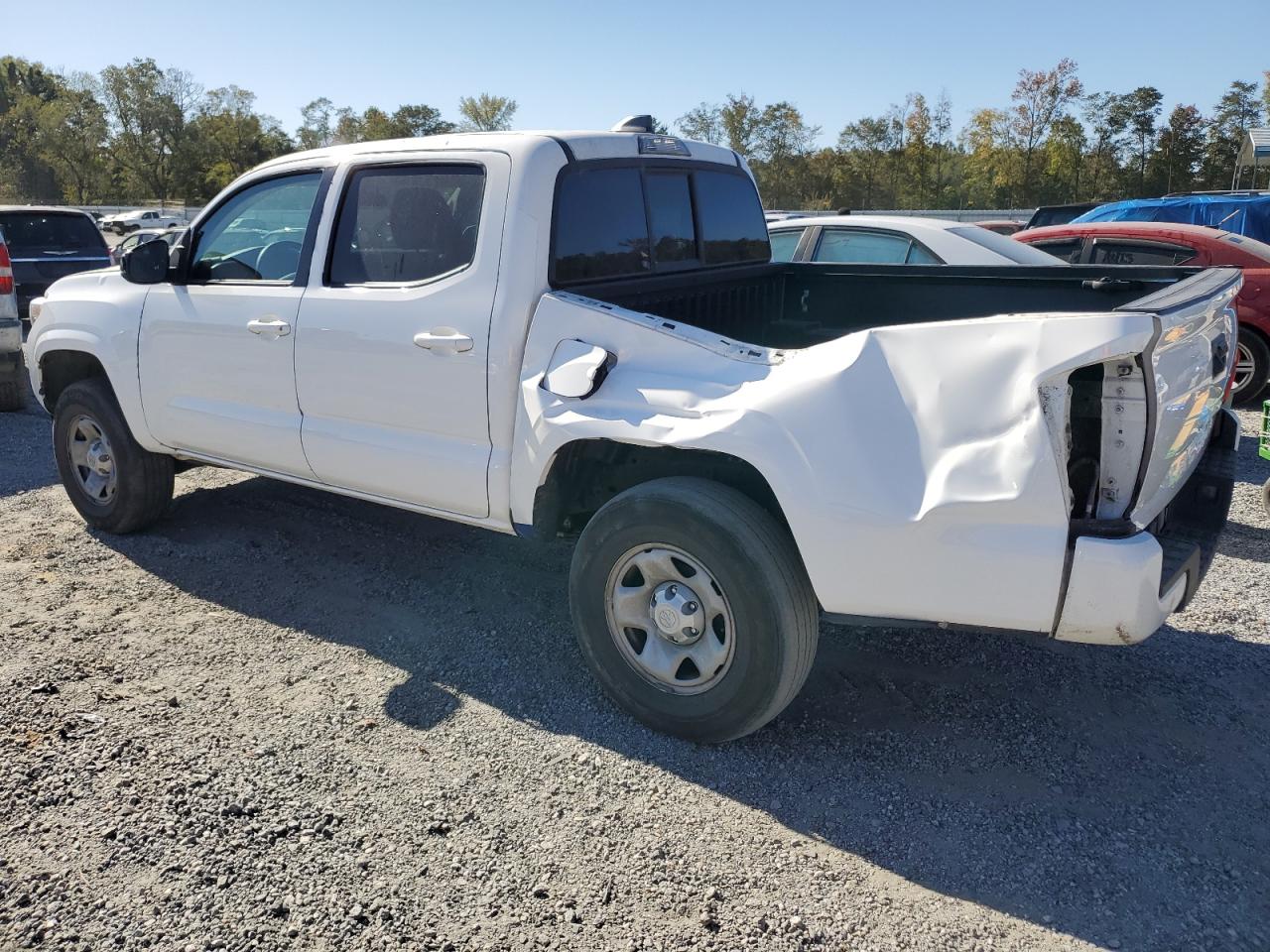 2022 Toyota Tacoma VIN 3TYAX5GN1NT042345 Copart auction photo, rear end / side damage thumbnail 2