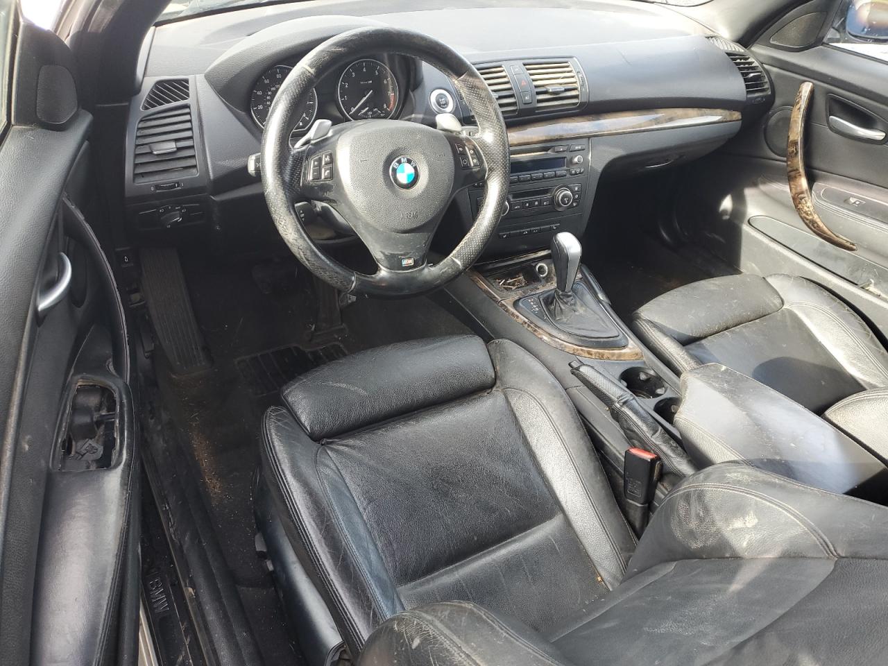 2008 BMW 1er VIN WBAUN93528VF55237 Copart auction photo, vandalism / mechanical damage thumbnail 8