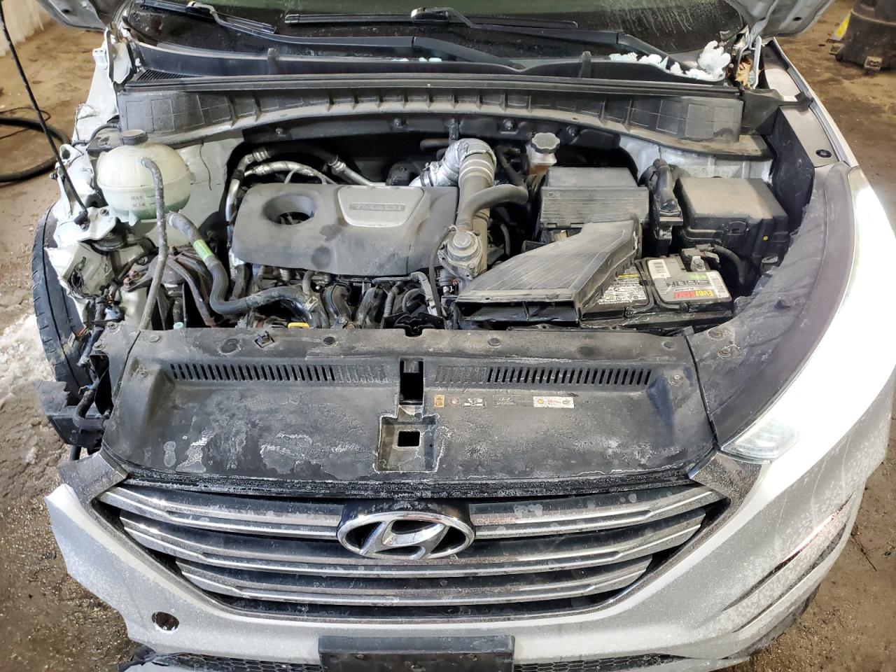 2018 Hyundai Tucson VIN KM8J3CA24JU780488 Copart auction photo, front end / side damage thumbnail 12