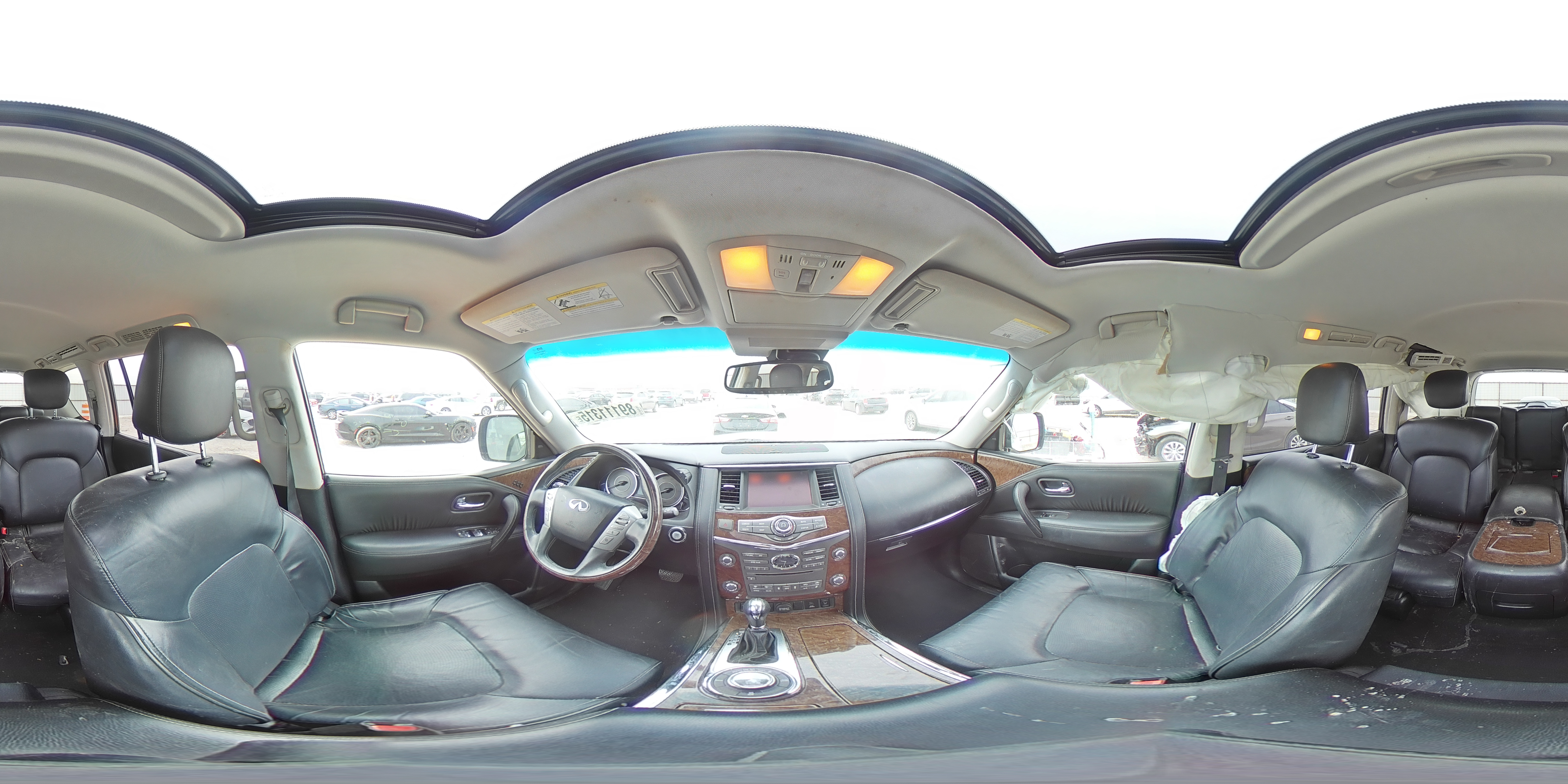 2017 Infiniti QX80 VIN JN8AZ2NEXH9158268 Copart auction photo, side damage thumbnail 14