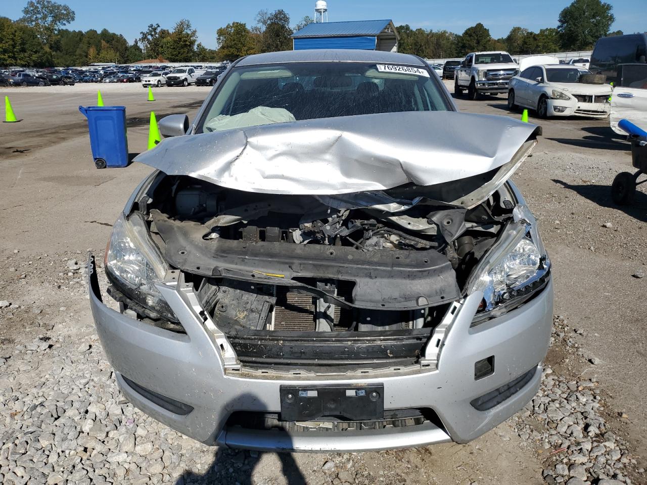2014 Nissan Sentra VIN 3N1AB7AP8EY228184 Copart auction photo, front end / minor dent/scratches damage thumbnail 5