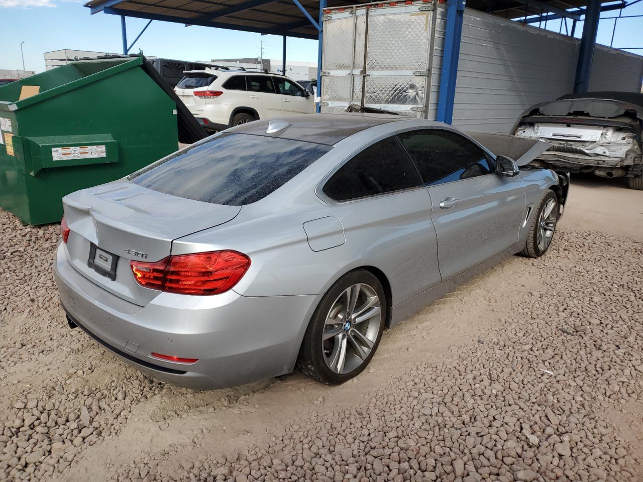 2017 BMW 4er VIN WBA4R7C39HK896107 Copart auction photo, mechanical / front end damage thumbnail 3