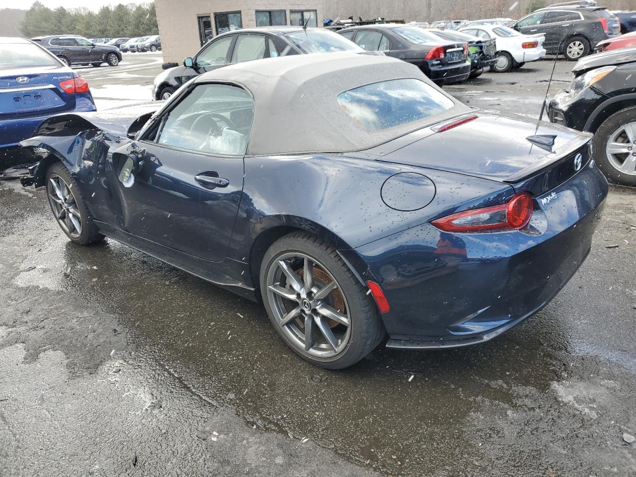 2021 Mazda MX-5 VIN JM1NDAD73M0451162 Copart auction photo, front end / rear end damage thumbnail 2