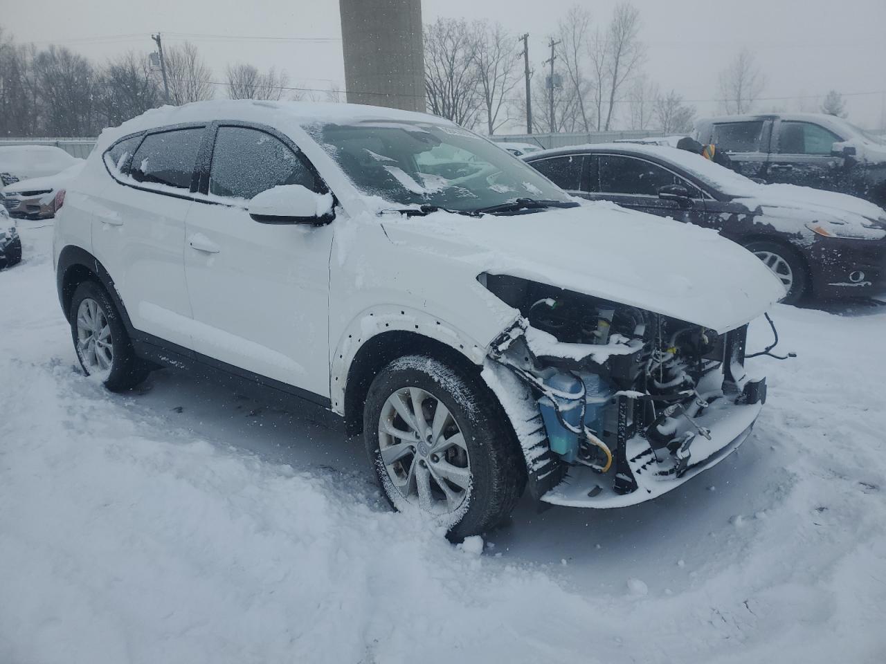 2019 Hyundai Tucson VIN KM8J3CA43KU877510 Copart auction photo, front end damage thumbnail 4