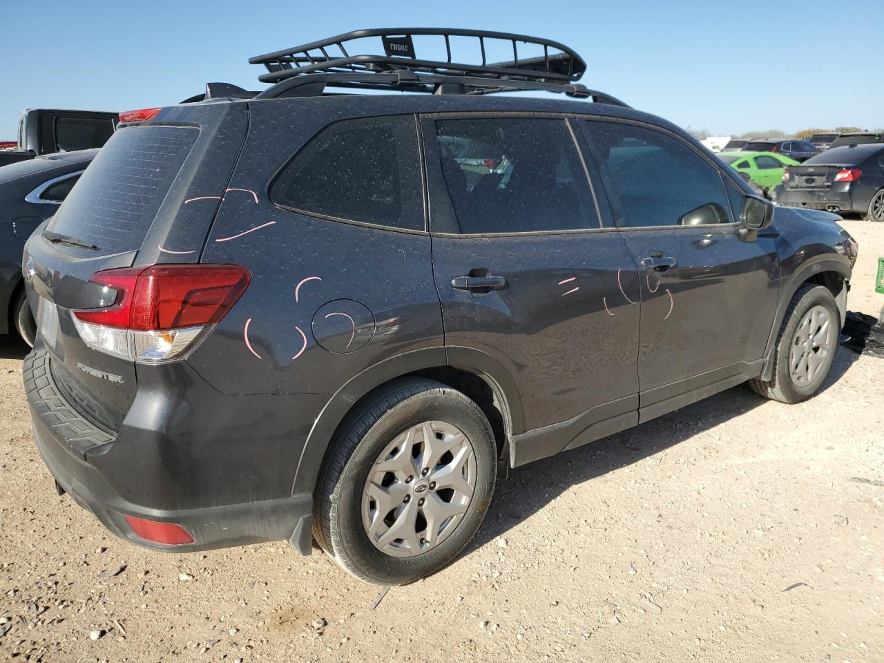 2021 Subaru Forester VIN JF2SKADCXMH580475 Copart auction photo, front end / minor dent/scratches damage thumbnail 3
