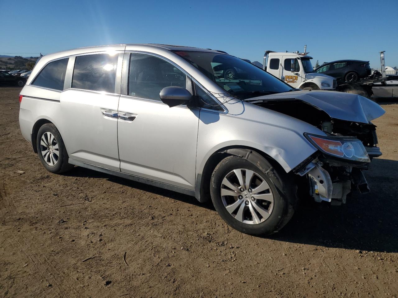 2014 Honda Odyssey VIN 5FNRL5H69EB045399 Copart auction photo, front end damage thumbnail 4