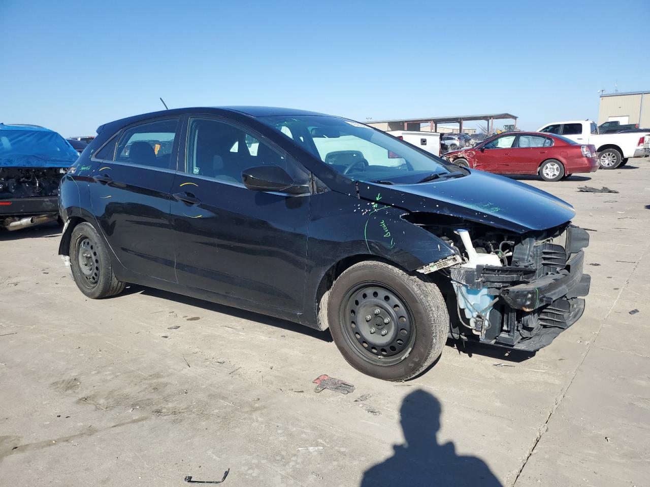 2017 Hyundai Elantra VIN KMHD35LHXHU381959 Copart auction photo, front end / rear end damage thumbnail 4