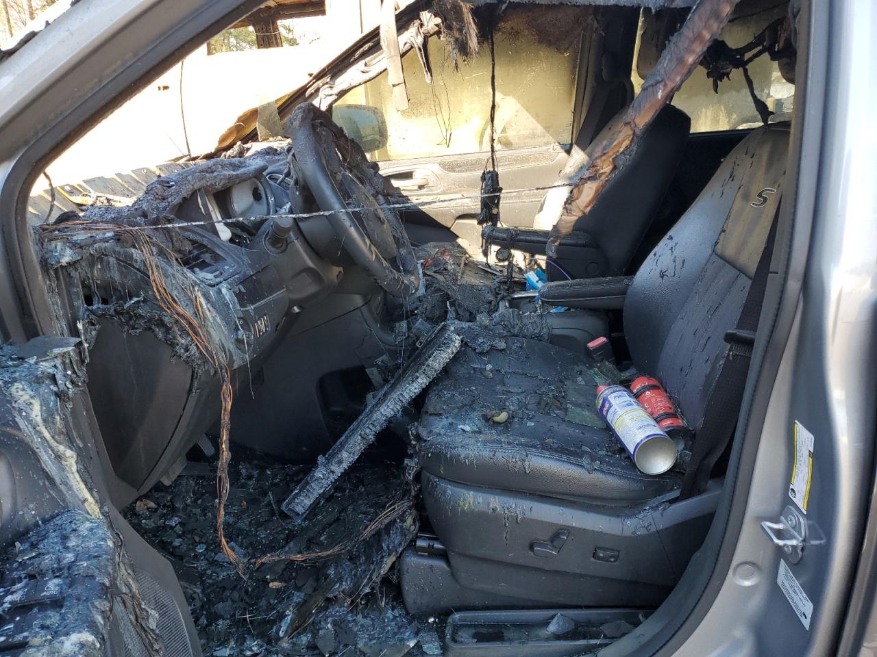 2016 Chrysler Town & Country VIN 2C4RC1HG7GR138236 Copart auction photo, burn damage thumbnail 7