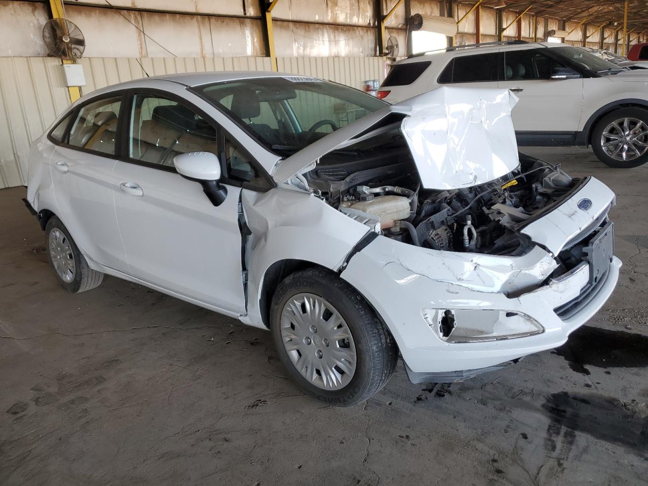 2019 Ford Fiesta VIN 3FADP4AJ0KM164236 Copart auction photo, front end / rear end damage thumbnail 4