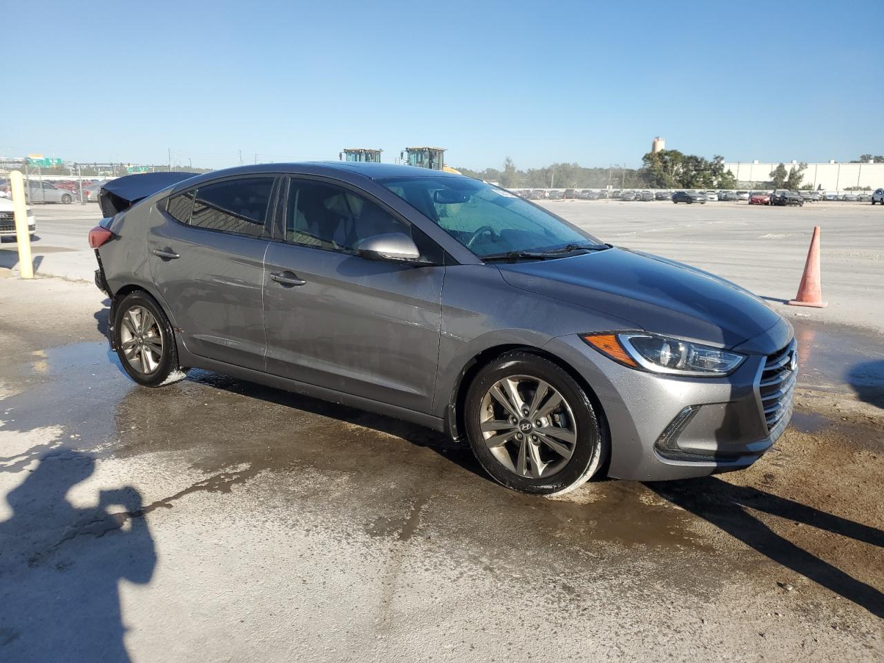2018 Hyundai Elantra VIN 5NPD84LF3JH327420 Copart auction photo, rear end damage thumbnail 4