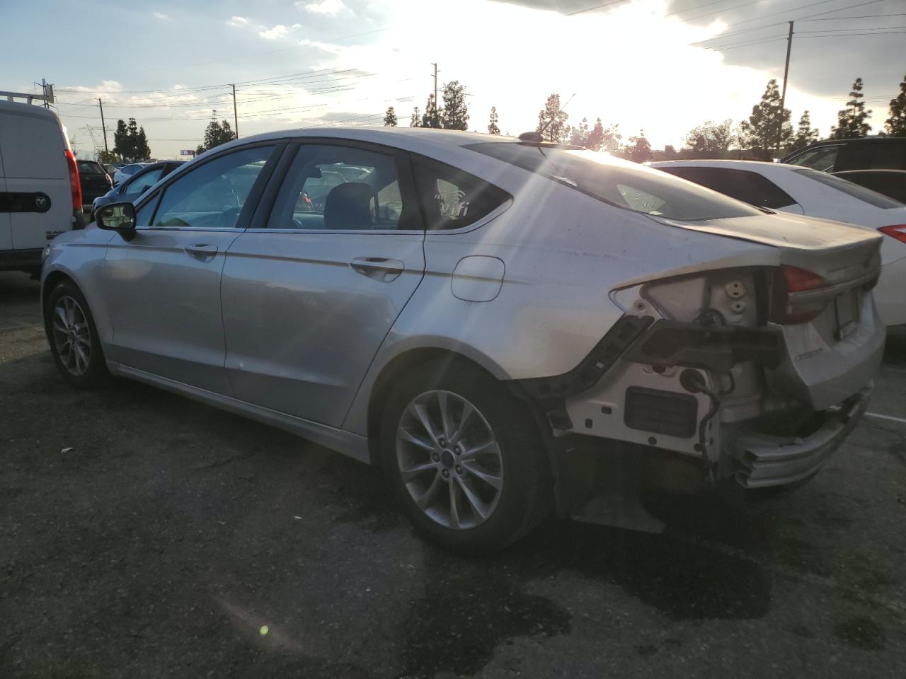 2017 Ford Fusion VIN 3FA6P0H74HR375284 Copart auction photo, rear end damage thumbnail 2