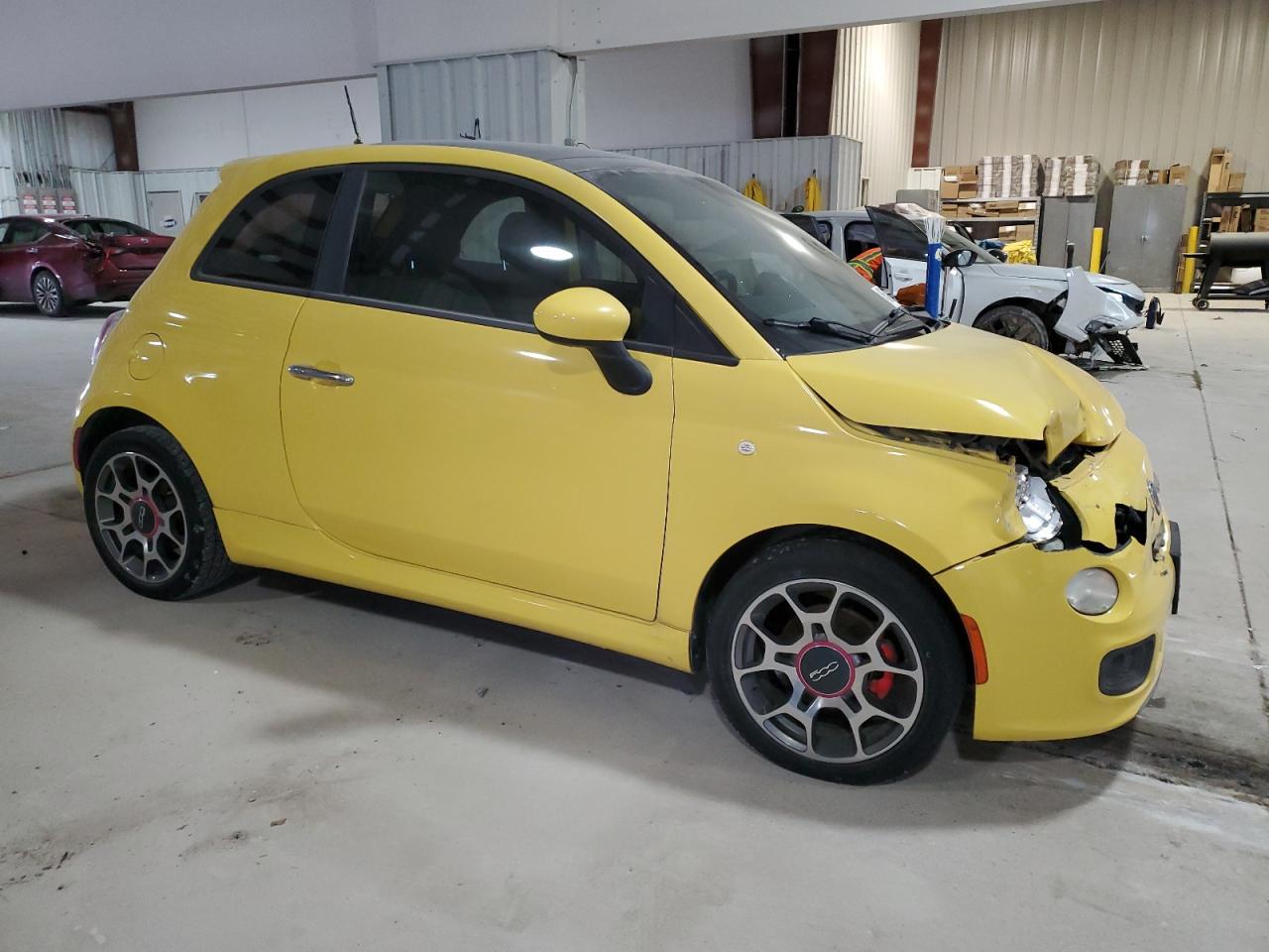 2012 Fiat 500 VIN 3C3CFFBR5CT106028 Copart auction photo, front end / minor dent/scratches damage thumbnail 4