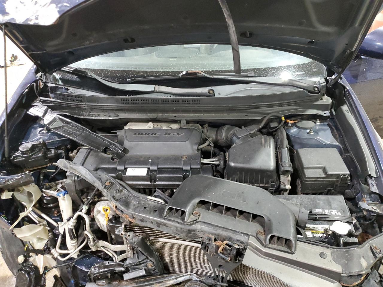 2008 Hyundai Elantra VIN KMHDU46D48U433246 Copart auction photo, front end / side damage thumbnail 11