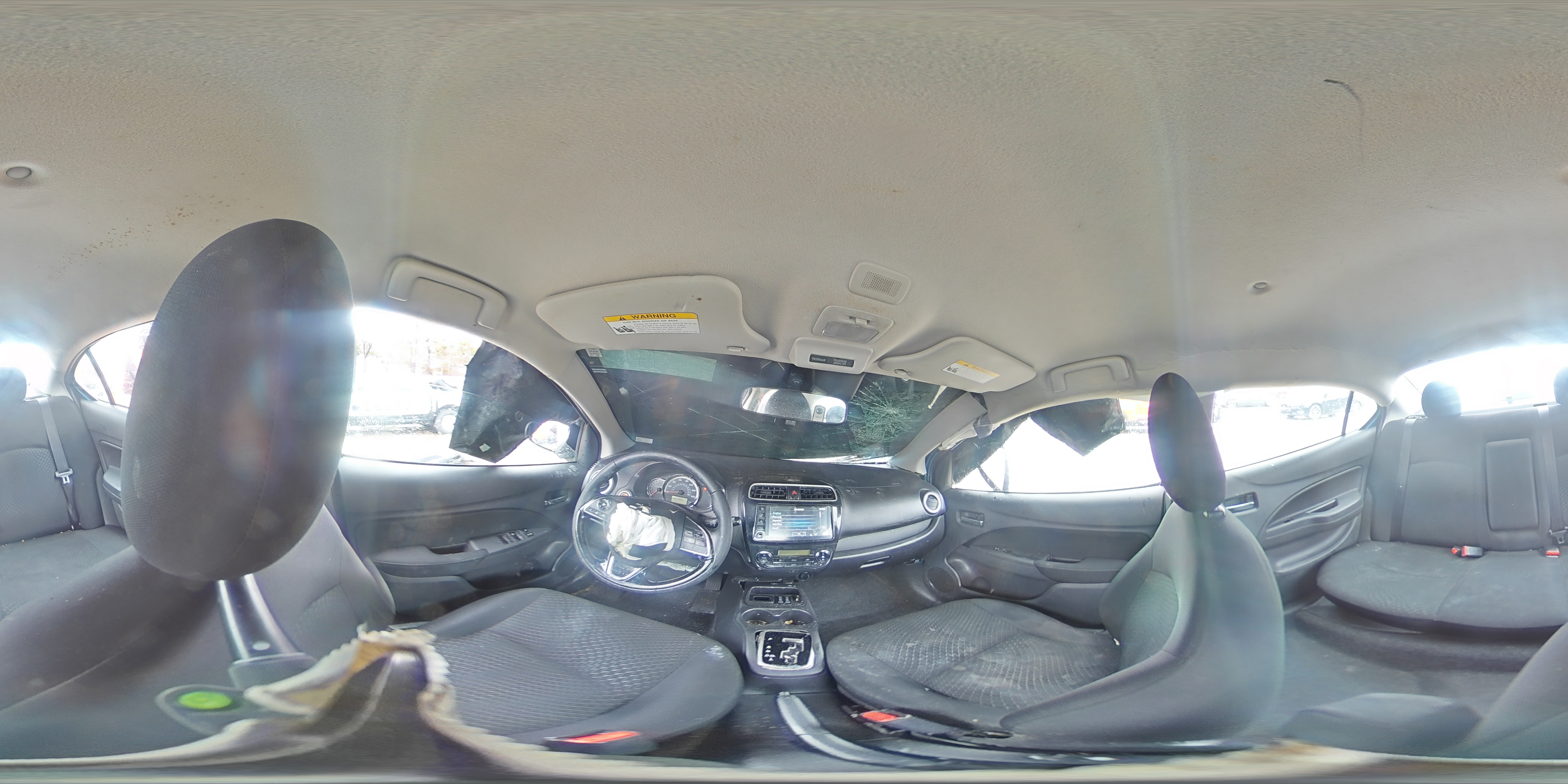2023 Mitsubishi Mirage VIN ML32FVFJ9PHF00471 Copart auction photo, front end / side damage thumbnail 13