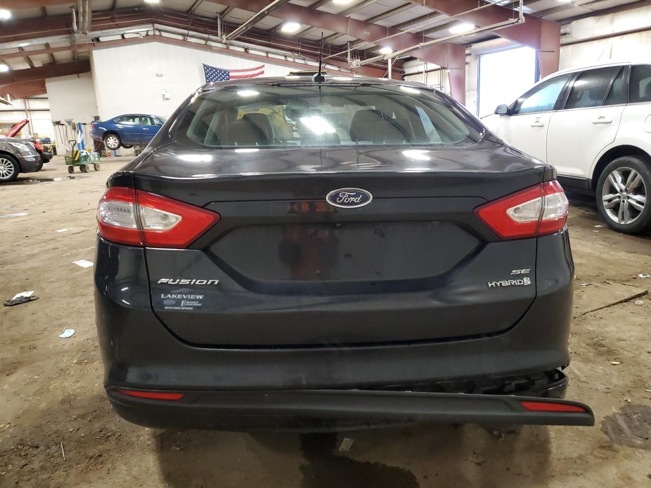 2013 Ford Fusion VIN 3FA6P0LU5DR231427 Copart auction photo, front end / rear end damage thumbnail 6