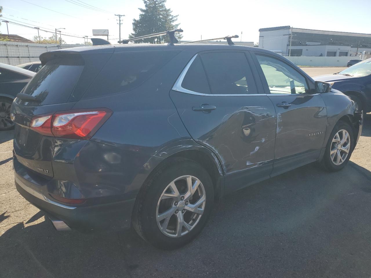 2018 Chevrolet Equinox VIN 3GNAXTEXXJS512020 Copart auction photo, all over damage thumbnail 3
