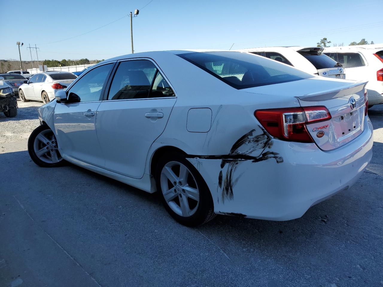 2012 Toyota Camry VIN 4T1BF1FK7CU132364 Copart auction photo, front end / rear end damage thumbnail 2