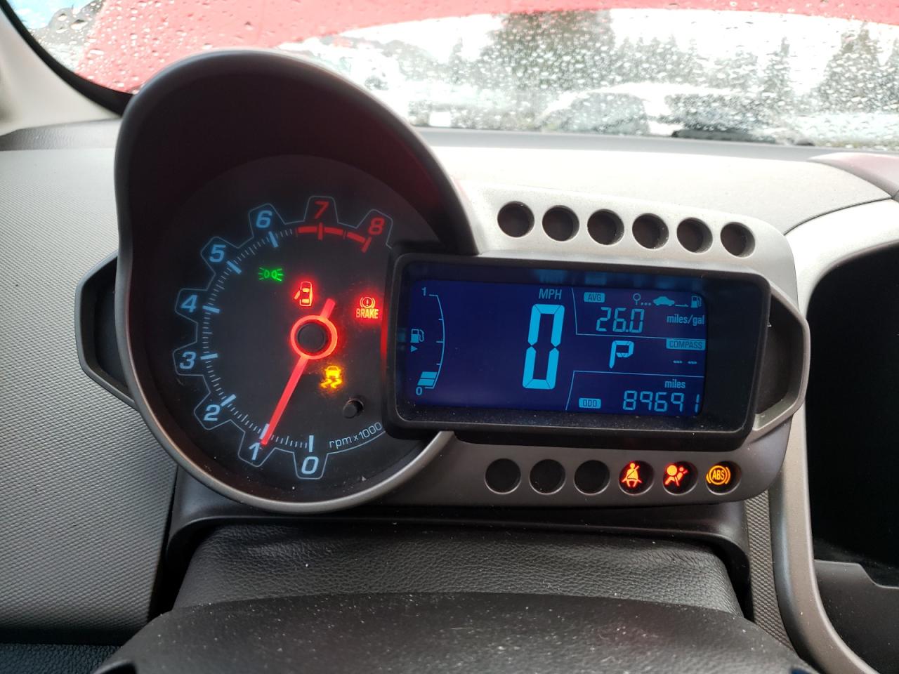 2015 Chevrolet Sonic VIN 1G1JC6SB4F4140480 Copart auction photo, all over damage thumbnail 9