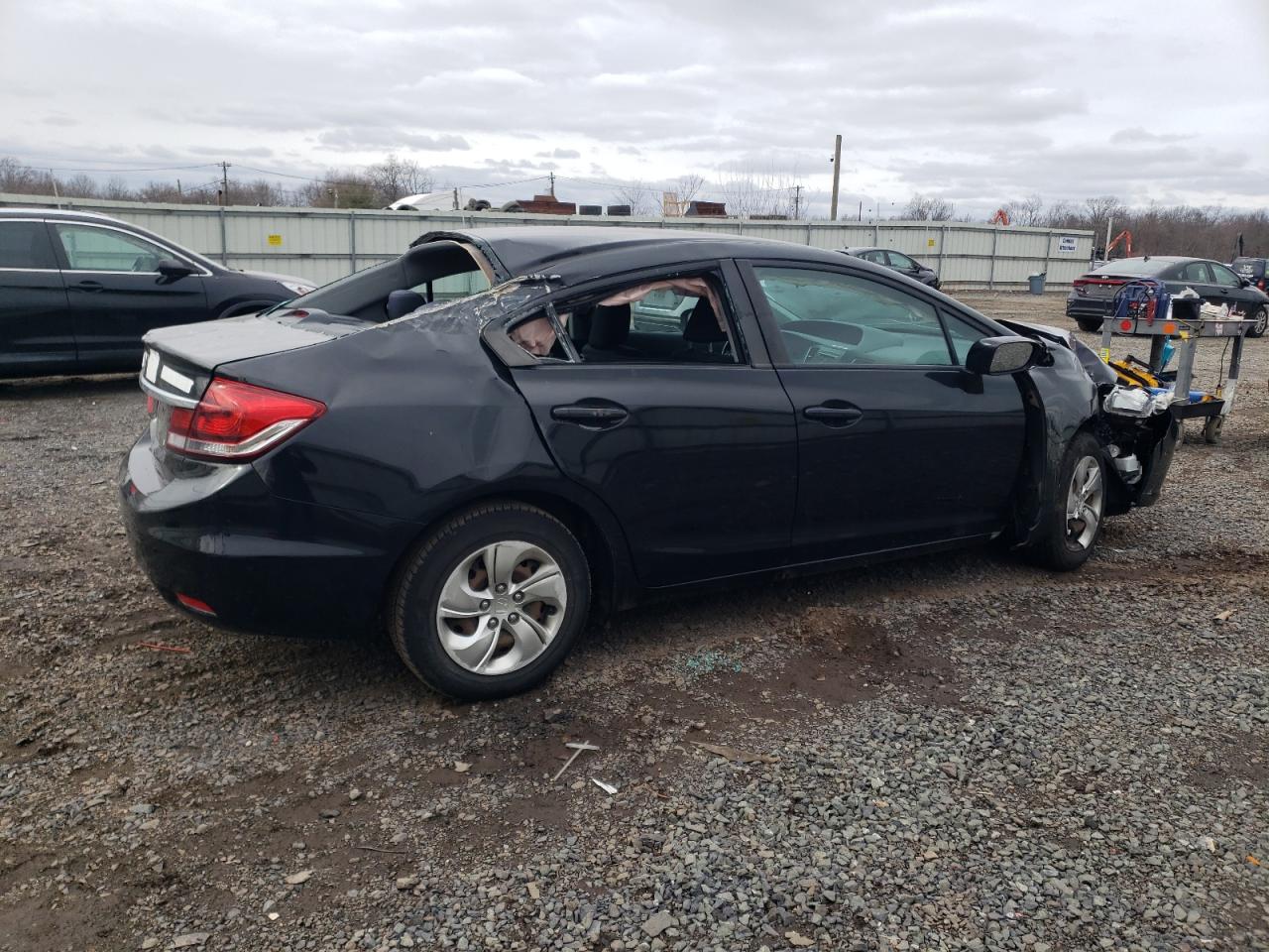 2014 Honda Civic VIN 19XFB2F59EE221713 Copart auction photo, all over damage thumbnail 3