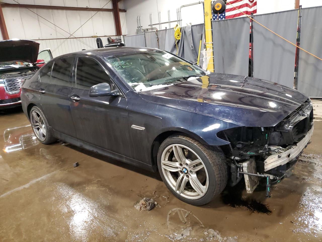 2016 BMW 5er VIN WBAKP9C53GD980615 Copart auction photo, front end damage thumbnail 4