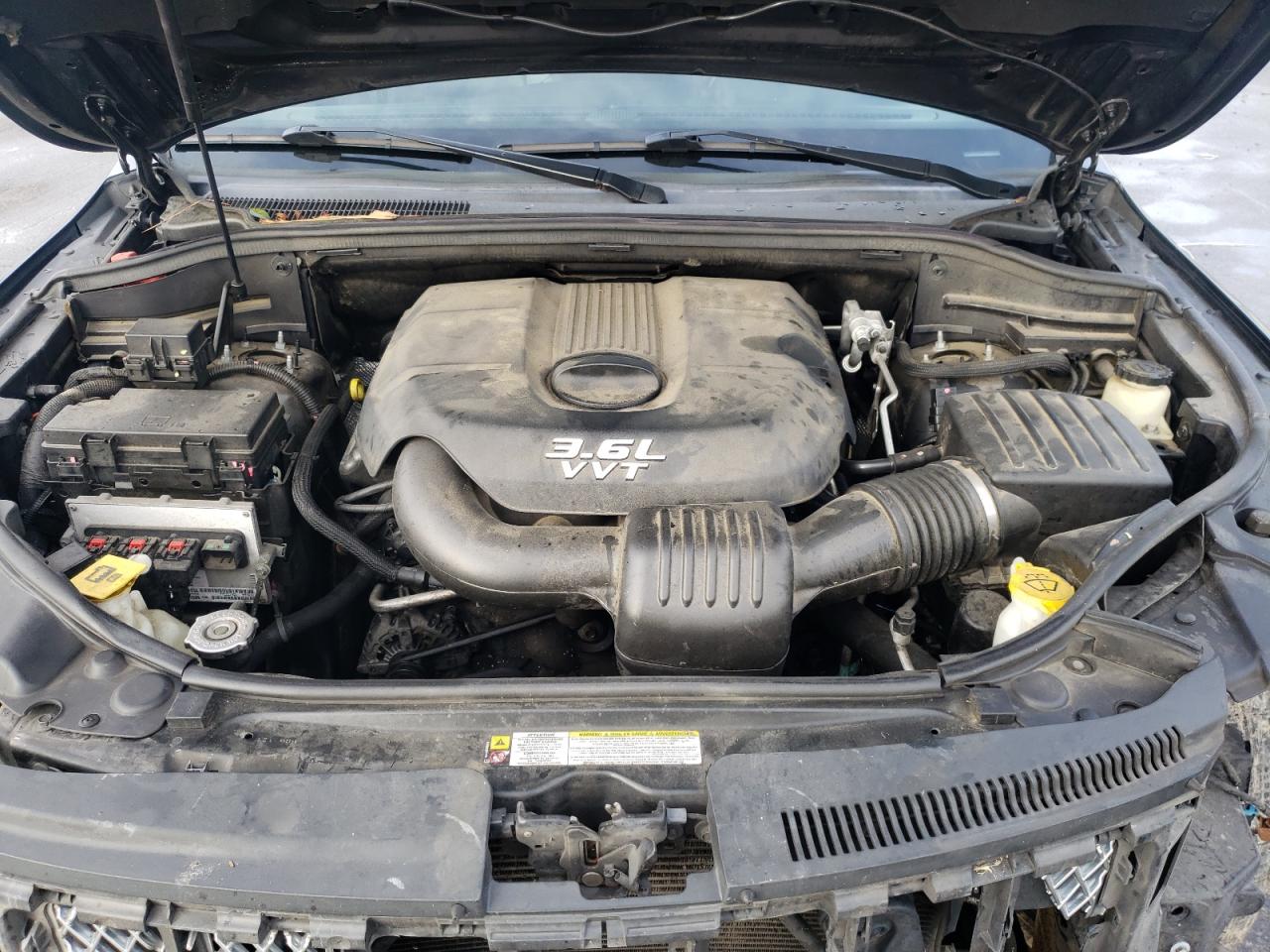 2012 Jeep Grand Cherokee VIN 1C4RJFAG1CC327111 Copart auction photo, front end / side damage thumbnail 12