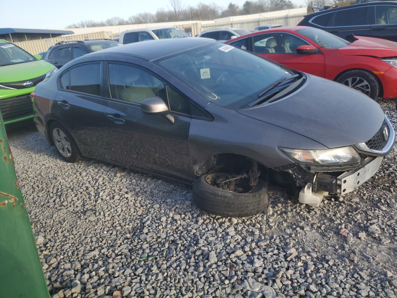 2013 Honda Civic VIN 19XFB2F51DE248466 Copart auction photo, front end damage thumbnail 4