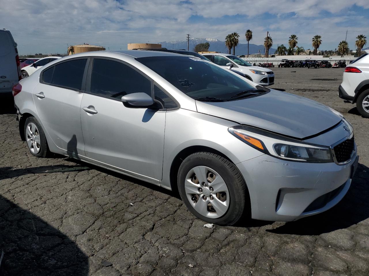 2018 KIA Forte VIN 3KPFL4A77JE198427 Copart auction photo, rear end damage thumbnail 4
