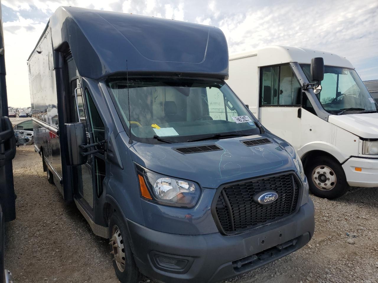 2021 Ford Transit VIN 1FDDF6P84MKA17159 Copart auction photo, side damage thumbnail 4