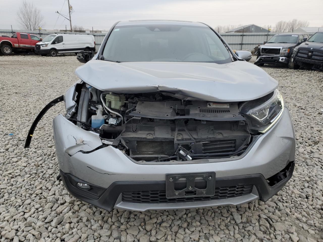 2019 Honda CR-V VIN 7FARW2H82KE032839 Copart auction photo, front end / side damage thumbnail 5