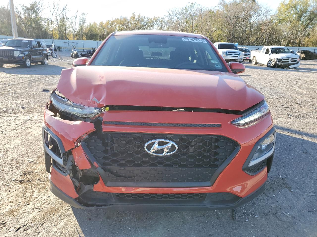 2020 Hyundai Kona VIN KM8K12AA5LU427630 Copart auction photo, front end / rear end damage thumbnail 5