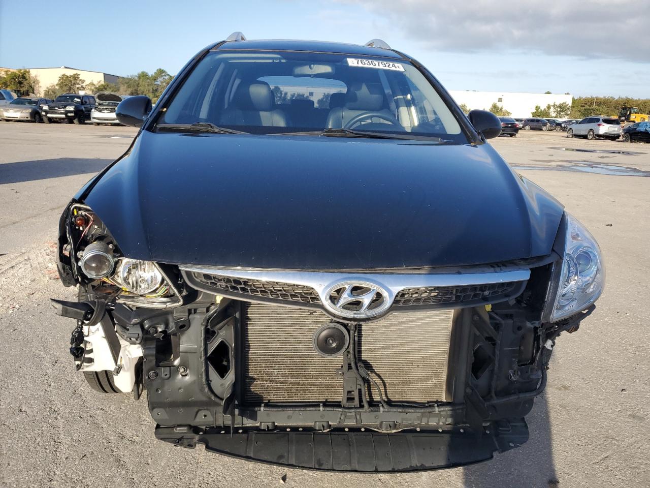 2012 Hyundai Elantra VIN KMHDC8AE5CU147036 Copart auction photo, front end damage thumbnail 5