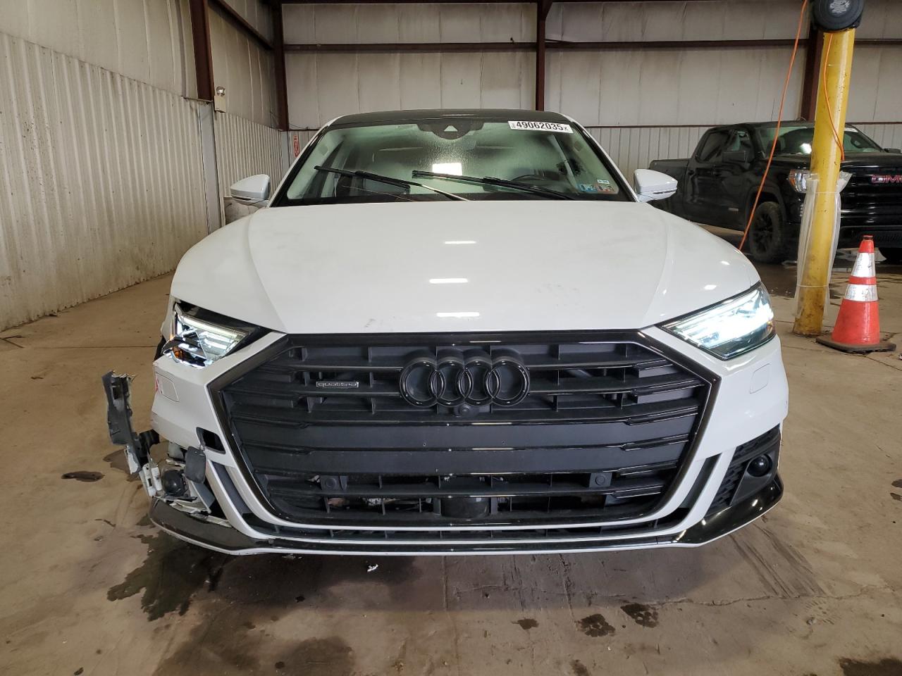 2021 Audi A8 VIN WAU8DAF8XMN014696 Copart auction photo, front end / side damage thumbnail 5