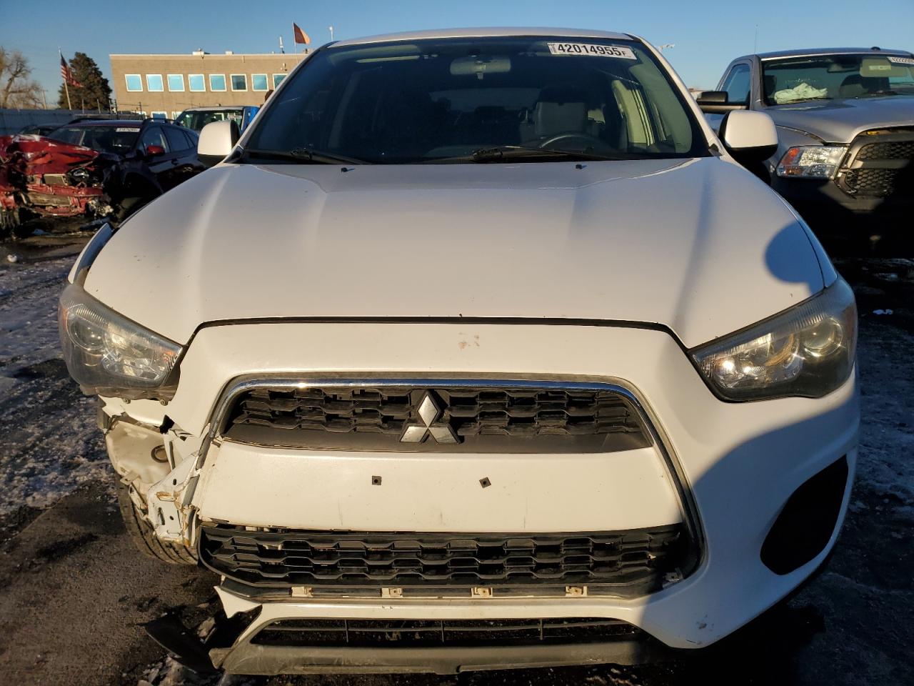 2013 Mitsubishi Outlander VIN 4A4AR3AU8DE014114 Copart auction photo, front end / rear end damage thumbnail 5