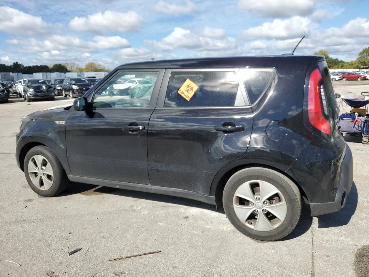 2016 KIA Soul VIN KNDJN2A29G7306701 Copart auction photo, burn damage thumbnail 2
