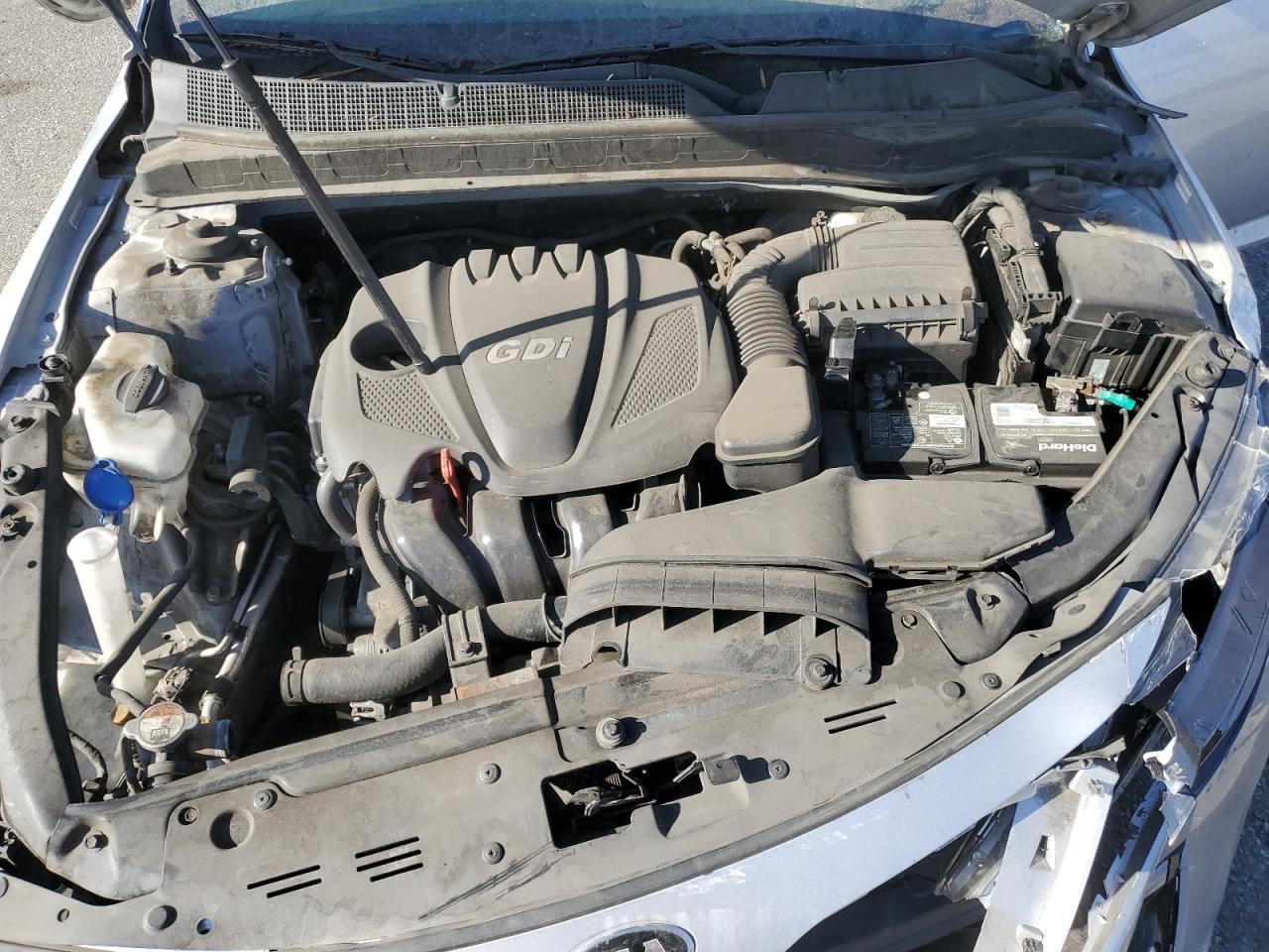 2014 KIA Optima VIN 5XXGN4A75EG319385 Copart auction photo, front end / side damage thumbnail 12