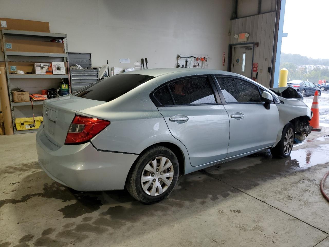2012 Honda Civic VIN 2HGFB2F54CH600394 Copart auction photo, front end damage thumbnail 3