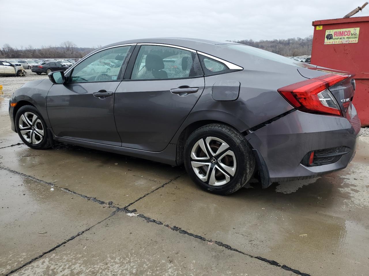 2016 Honda Civic VIN 19XFC2F52GE026200 Copart auction photo, rear end damage thumbnail 2