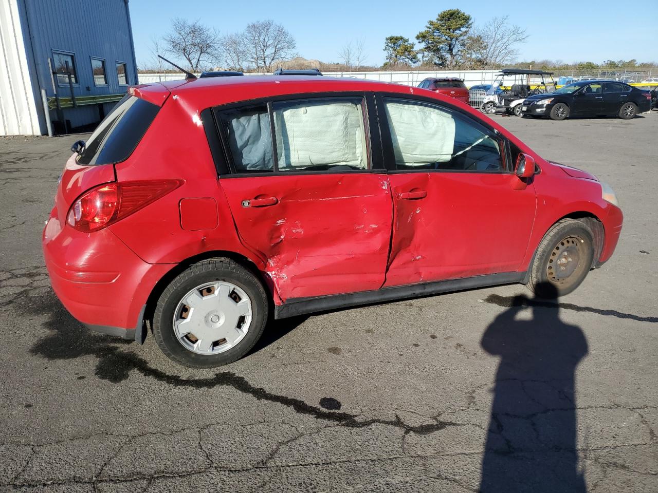 2008 Nissan Versa VIN 3N1BC13E48L365005 Copart auction photo, side / minor dent/scratches damage thumbnail 3