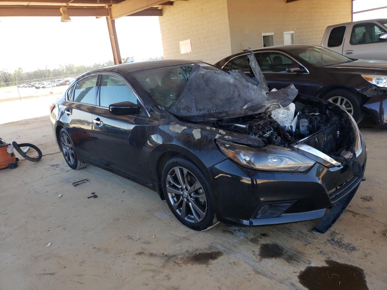 2018 Nissan Altima VIN 1N4AL3AP1JC221279 Copart auction photo, burn - engine damage thumbnail 4