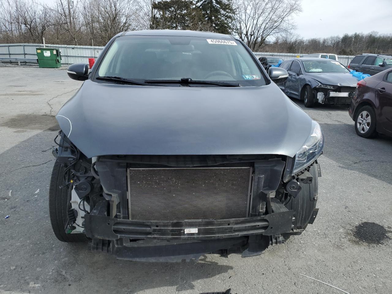 2020 KIA Sorento VIN 5XYPG4A35LG668594 Copart auction photo, front end damage thumbnail 5