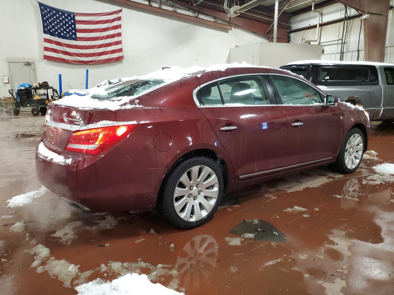 2015 Buick LaCrosse VIN 1G4GC5G36FF196062 Copart auction photo, side / rear end damage thumbnail 3
