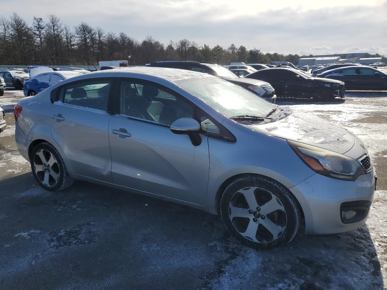 2012 KIA Rio VIN KNADN4A38C6074235 Copart auction photo, minor dent/scratches damage thumbnail 4
