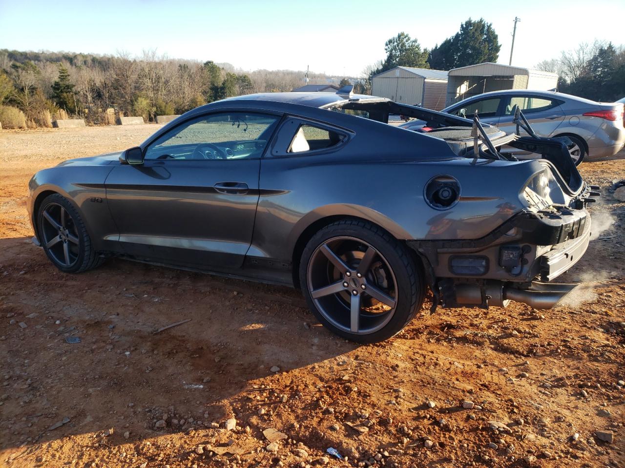 2020 Ford Mustang VIN 1FA6P8CF3L5157605 Copart auction photo, rear end / side damage thumbnail 2