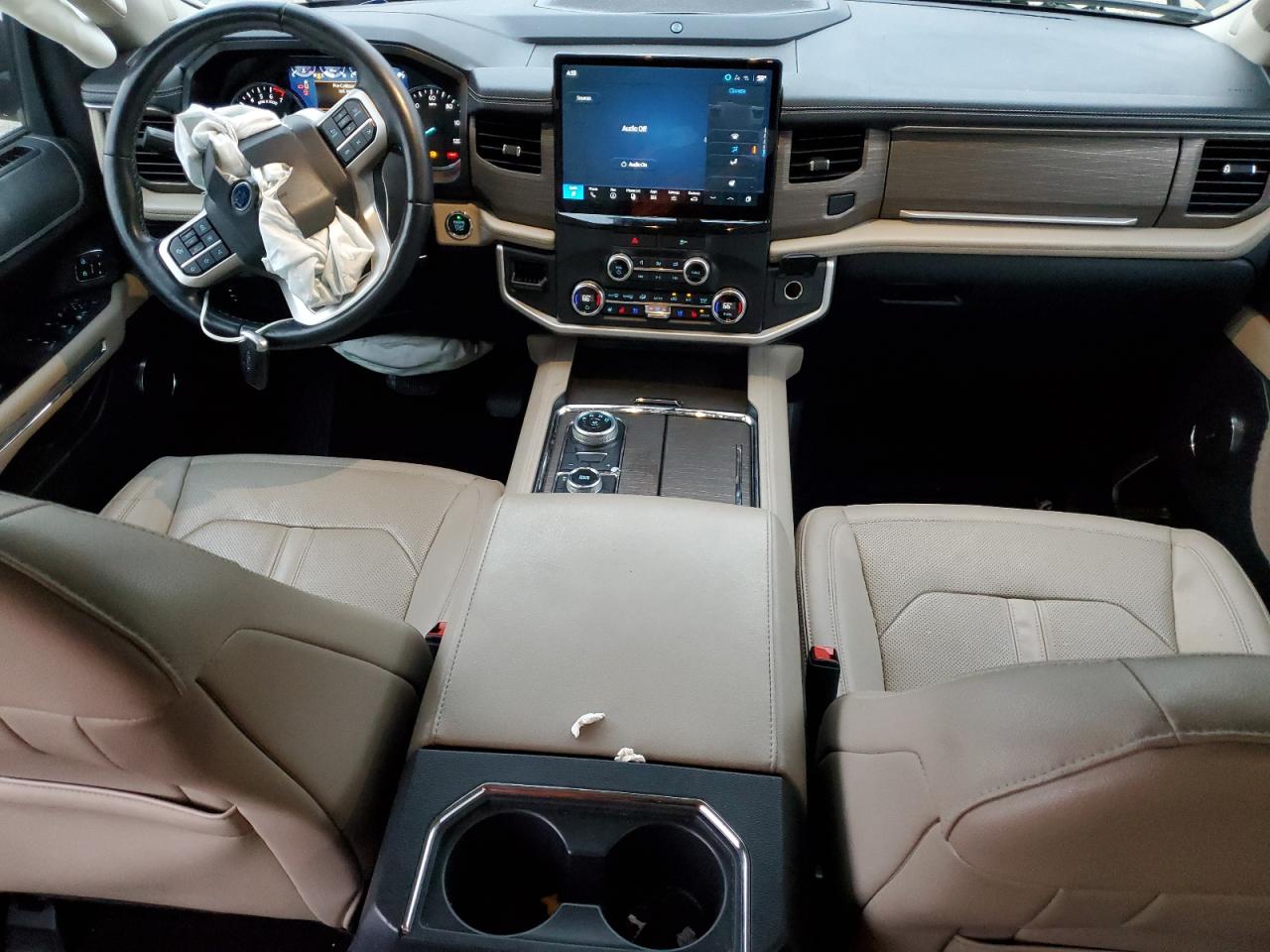 2022 Ford Expedition VIN 1FMJK2AT8NEA52453 Copart auction photo, front end / side damage thumbnail 8