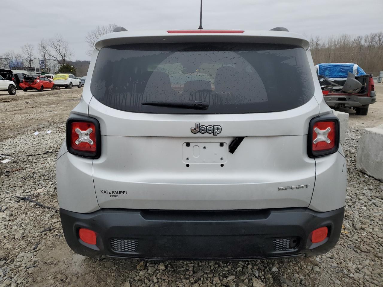 2017 Jeep Renegade VIN ZACCJAAB6HPF57355 Copart auction photo, front end / rear end damage thumbnail 6
