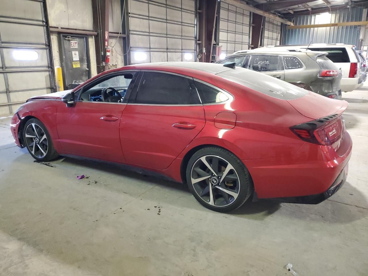 2021 Hyundai Sonata VIN 5NPEJ4J24MH082785 Copart auction photo, front end / minor dent/scratches damage thumbnail 2