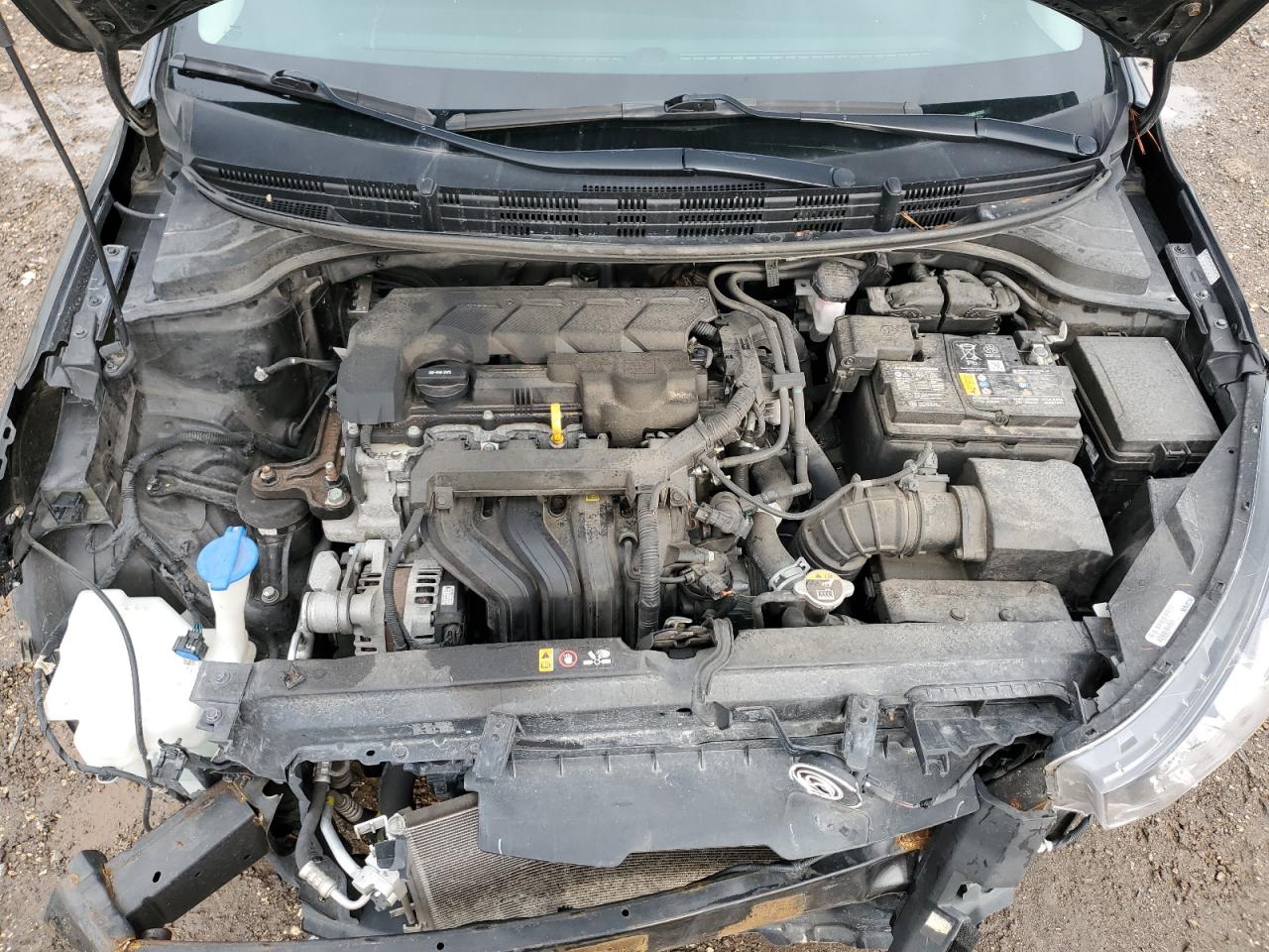 2022 KIA Rio VIN 3KPA24AD6NE437121 Copart auction photo, front end / side damage thumbnail 11