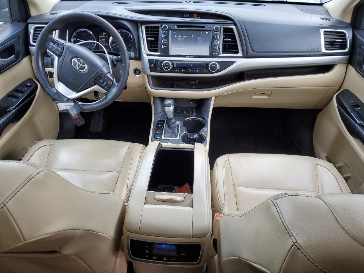 2014 Toyota Highlander VIN 5TDJKRFH0ES050384 Copart auction photo, front end damage thumbnail 8