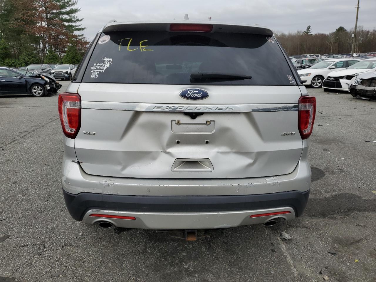2016 Ford Explorer VIN 1FM5K8D85GGA88572 Copart auction photo, front end / rear end damage thumbnail 6